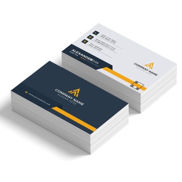 Standard Business Card Printing Dubai - custom double-sided business cards