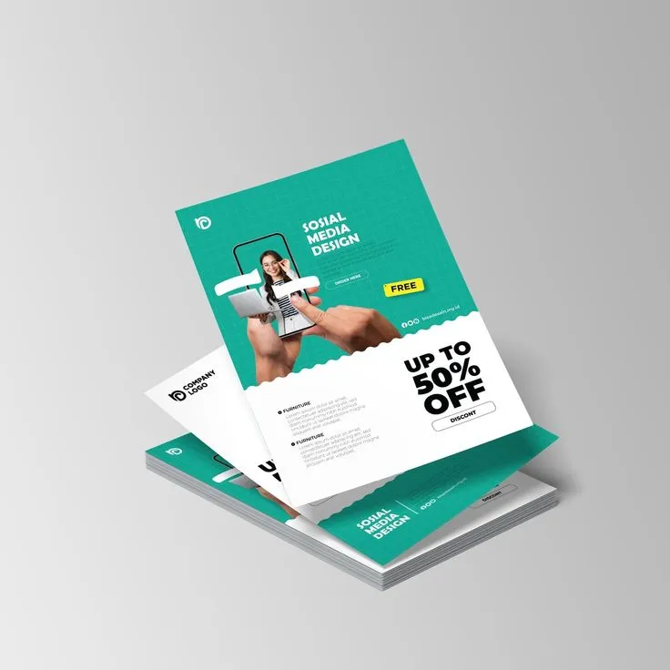 A6 flyers Dubai printed on art gloss paper