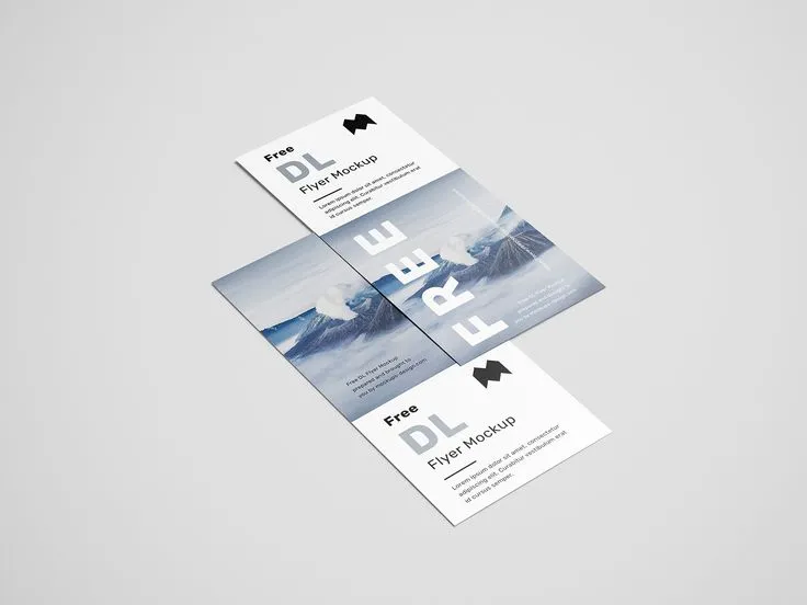 DL flyers Dubai printed on art gloss paper