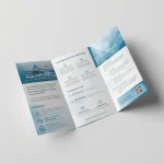 Tri-fold brochure printing Dubai front cover
