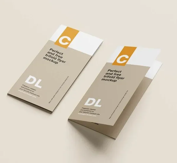 Bi-fold flyer printing Dubai open panel view