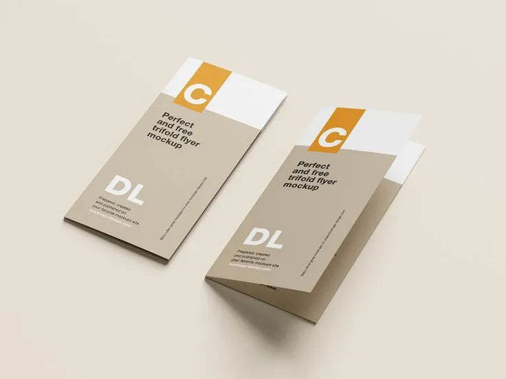 Bi-fold flyer printing Dubai open panel view