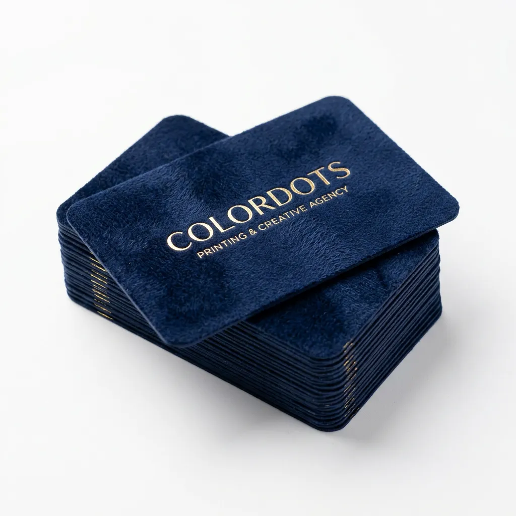 Luxury Soft Touch Velvet Business Cards Dubai