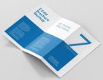 Z-fold brochures Dubai stack ready for delivery